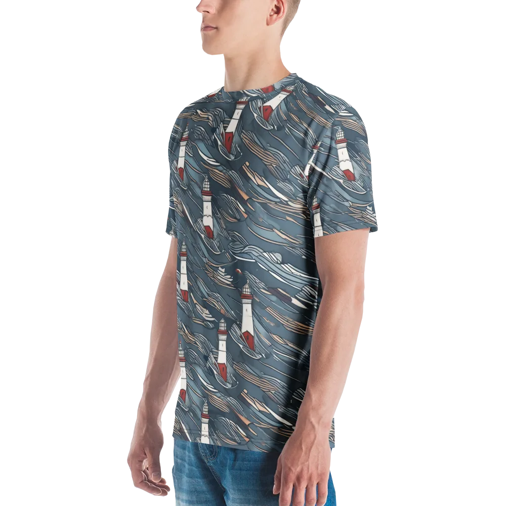 Beacon Current on Men's Crew Neck T-Shirt — Left