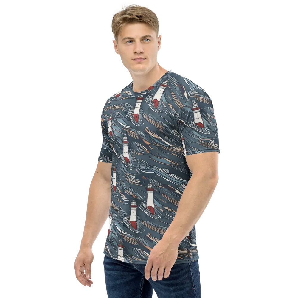 Beacon Current on Men's Crew Neck T-Shirt — Left
