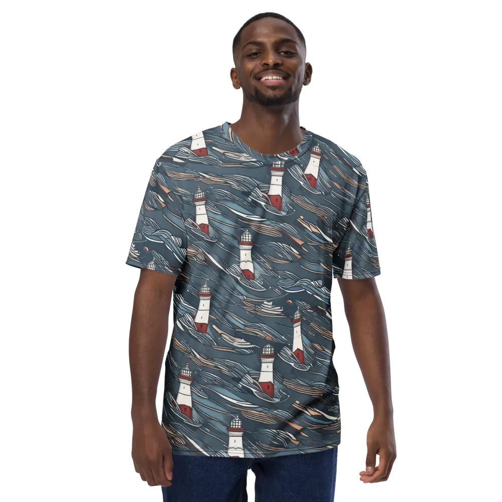 Beacon Current on Men's Crew Neck T-Shirt — Front
