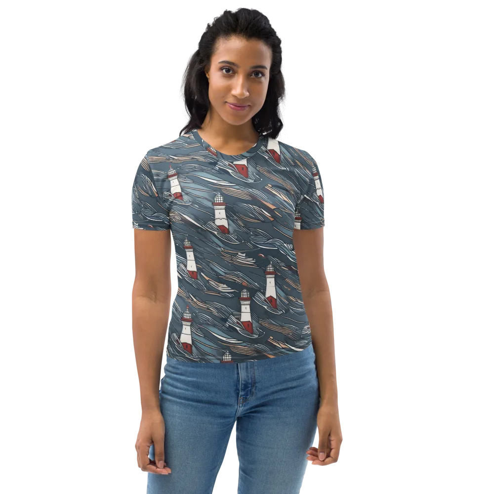 Beacon Current on Women's Crew Neck T-Shirt — Front