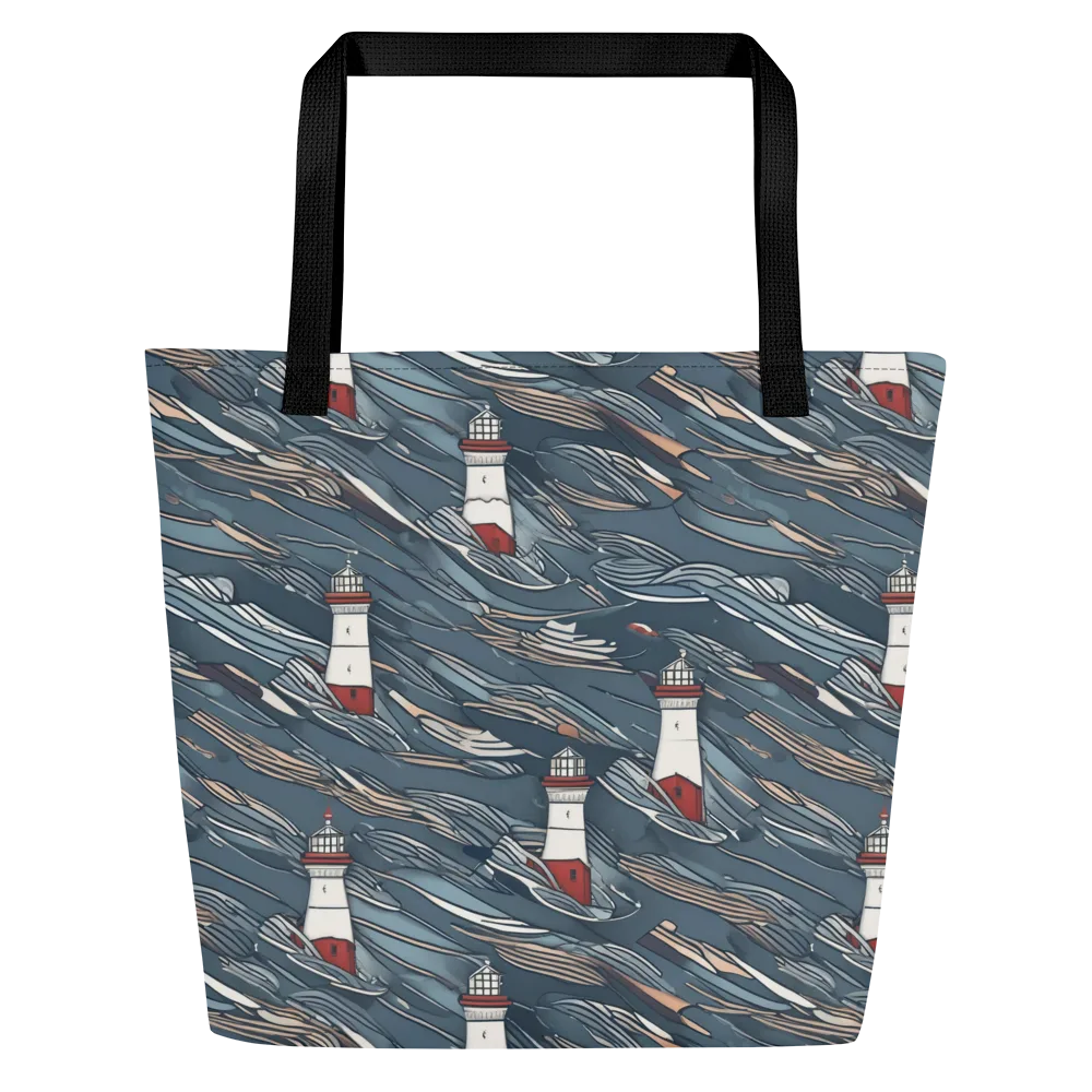 Beacon Current on Large Tote Bag W/ Pocket — Front
