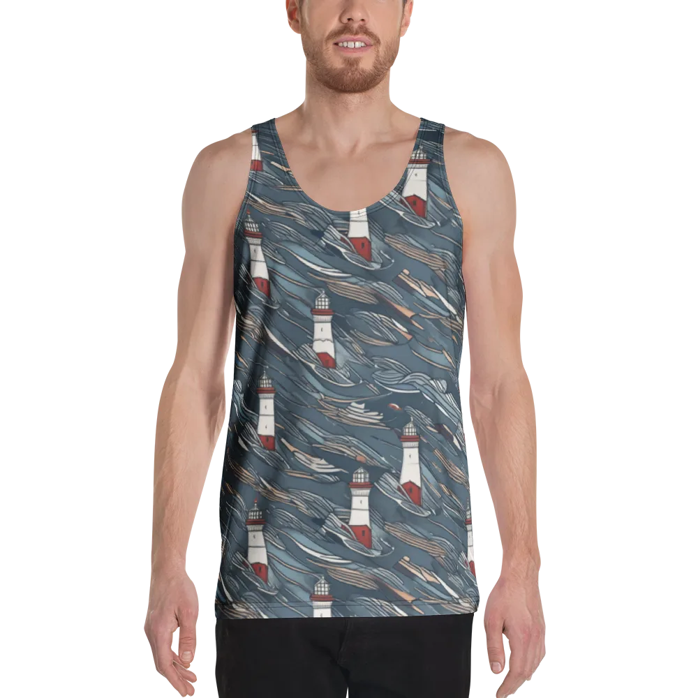 Beacon Current on Men's Tank Top — Front