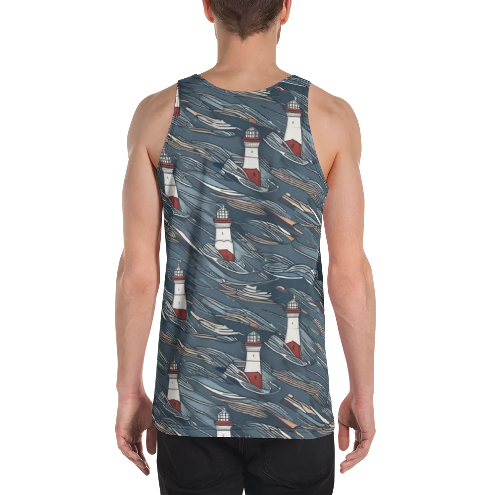 Beacon Current on Men's Tank Top — Back