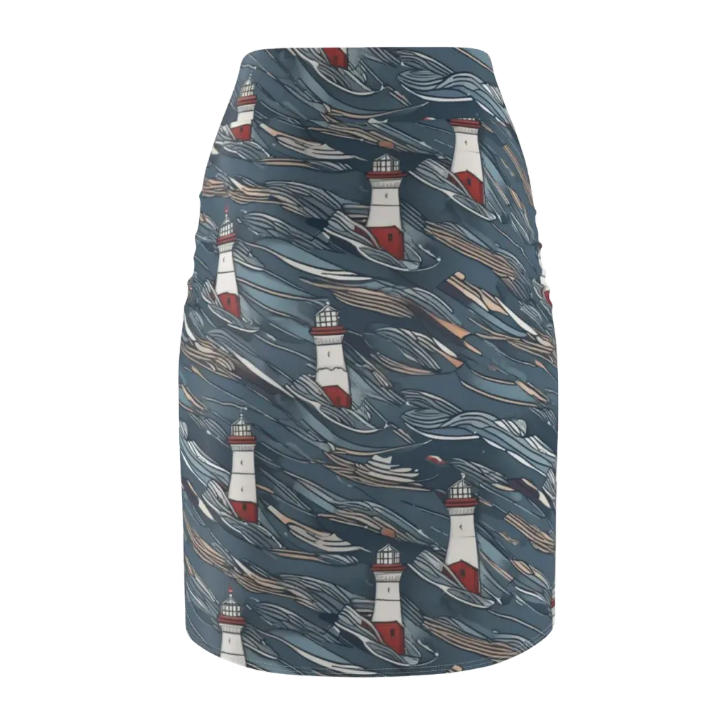 Beacon Current on Pencil Skirt — Back