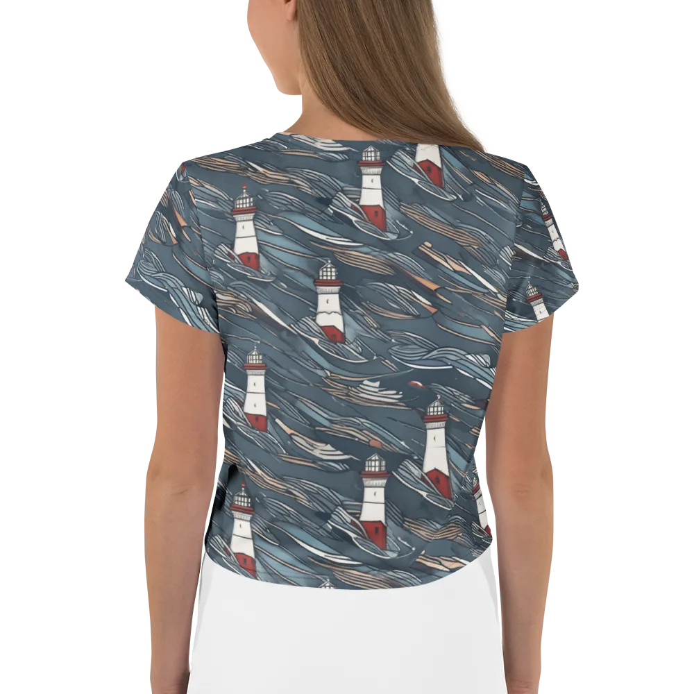 Beacon Current on Crop Tee — Back
