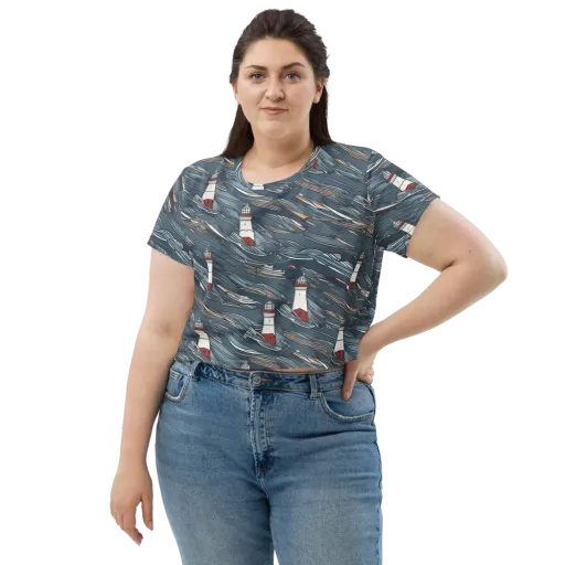 Beacon Current on a Crop Tee