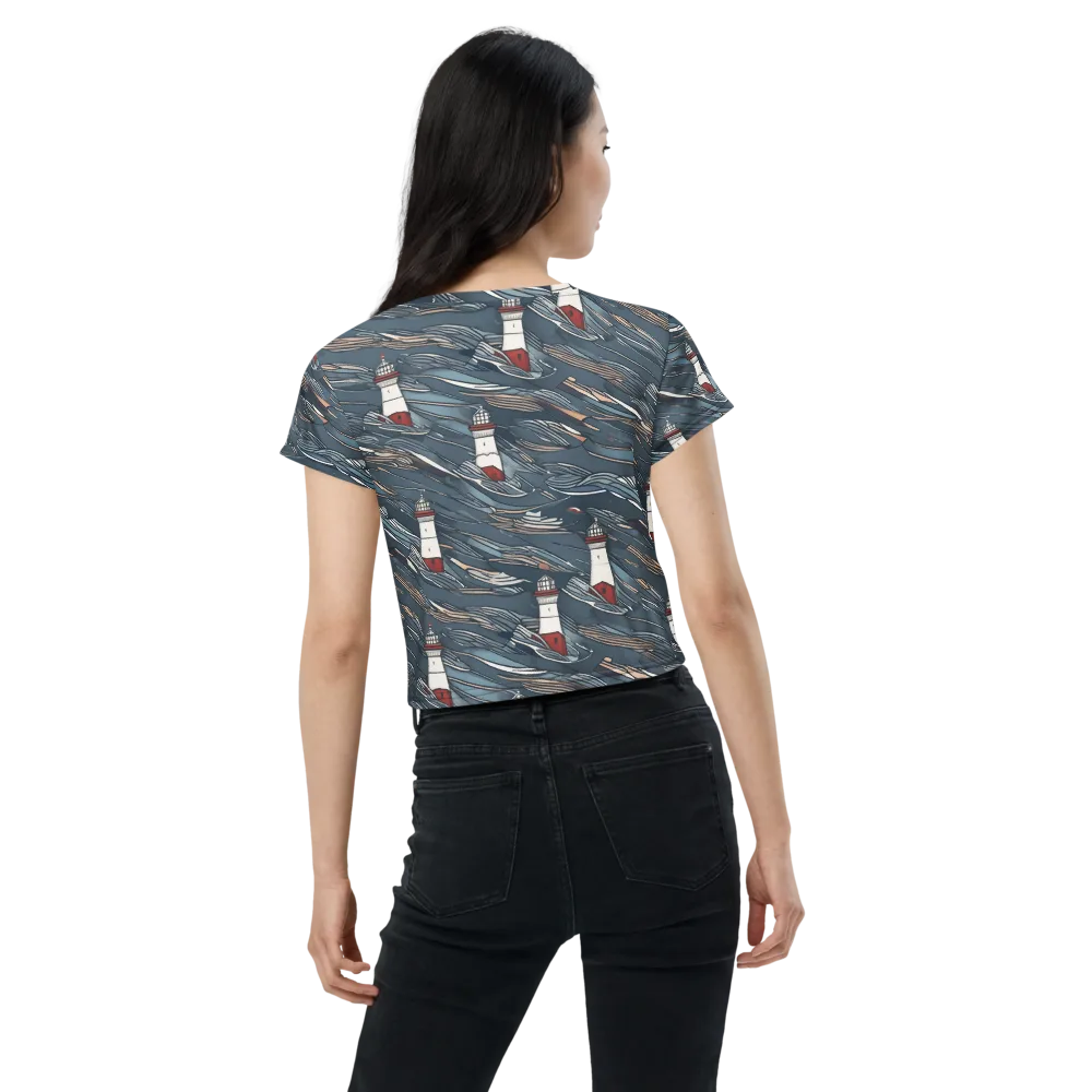 Beacon Current on Crop Tee — Back