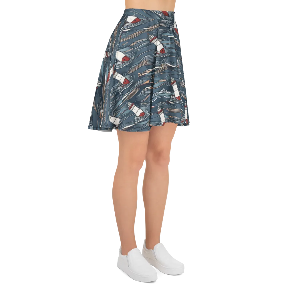 Beacon Current on Skater Skirt — Right