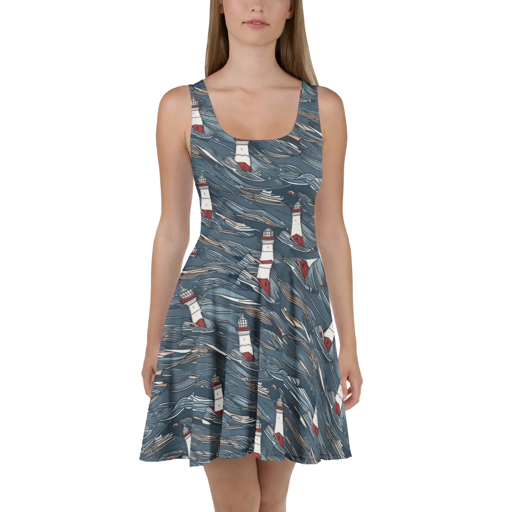 Beacon Current on Skater Dress — Front