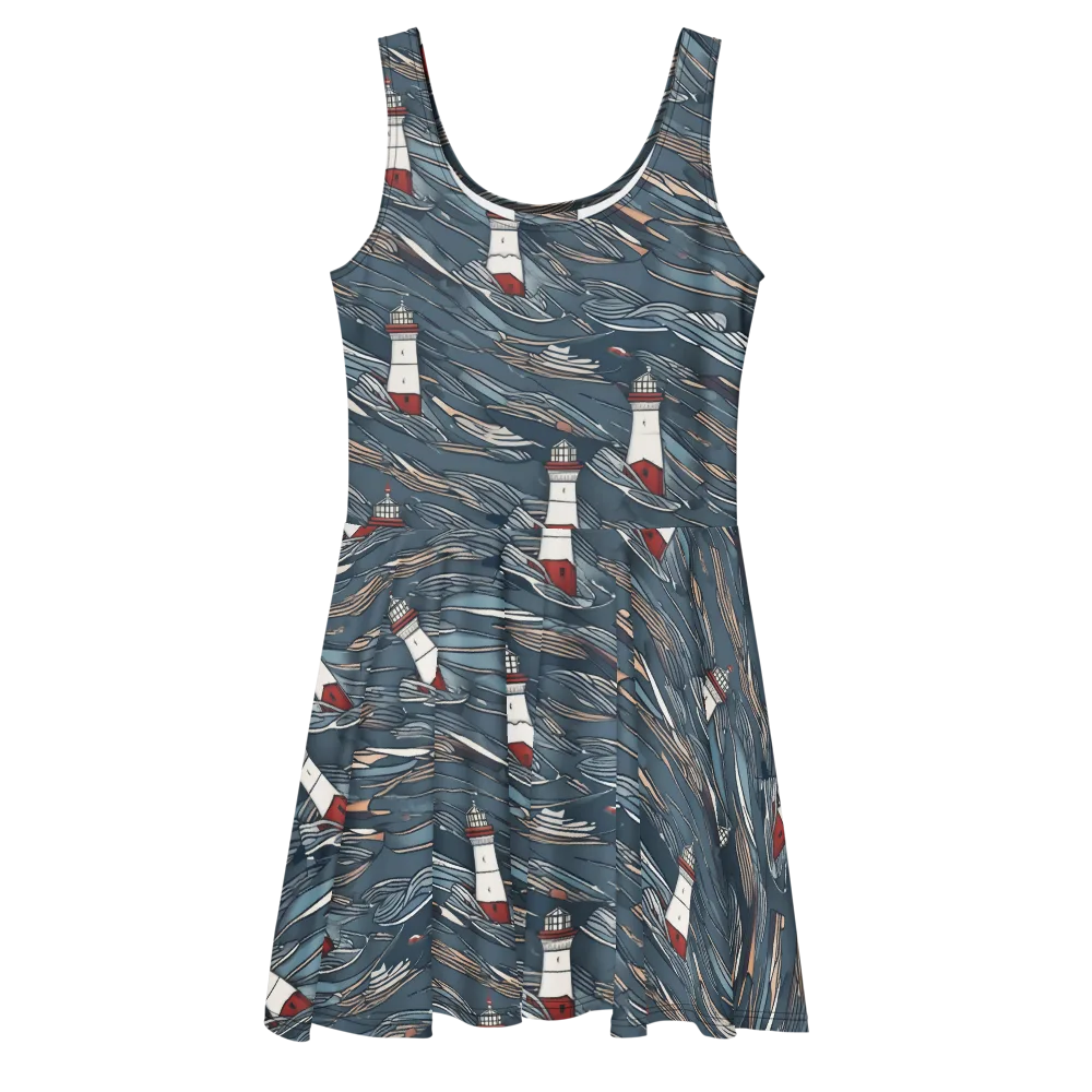 Beacon Current on Skater Dress — Front