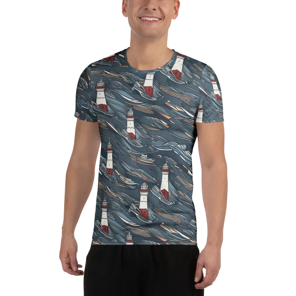 Beacon Current on Men's Athletic T-Shirt — Front