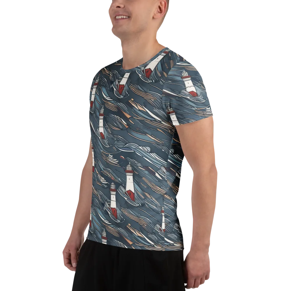 Beacon Current on Men's Athletic T-Shirt — Left
