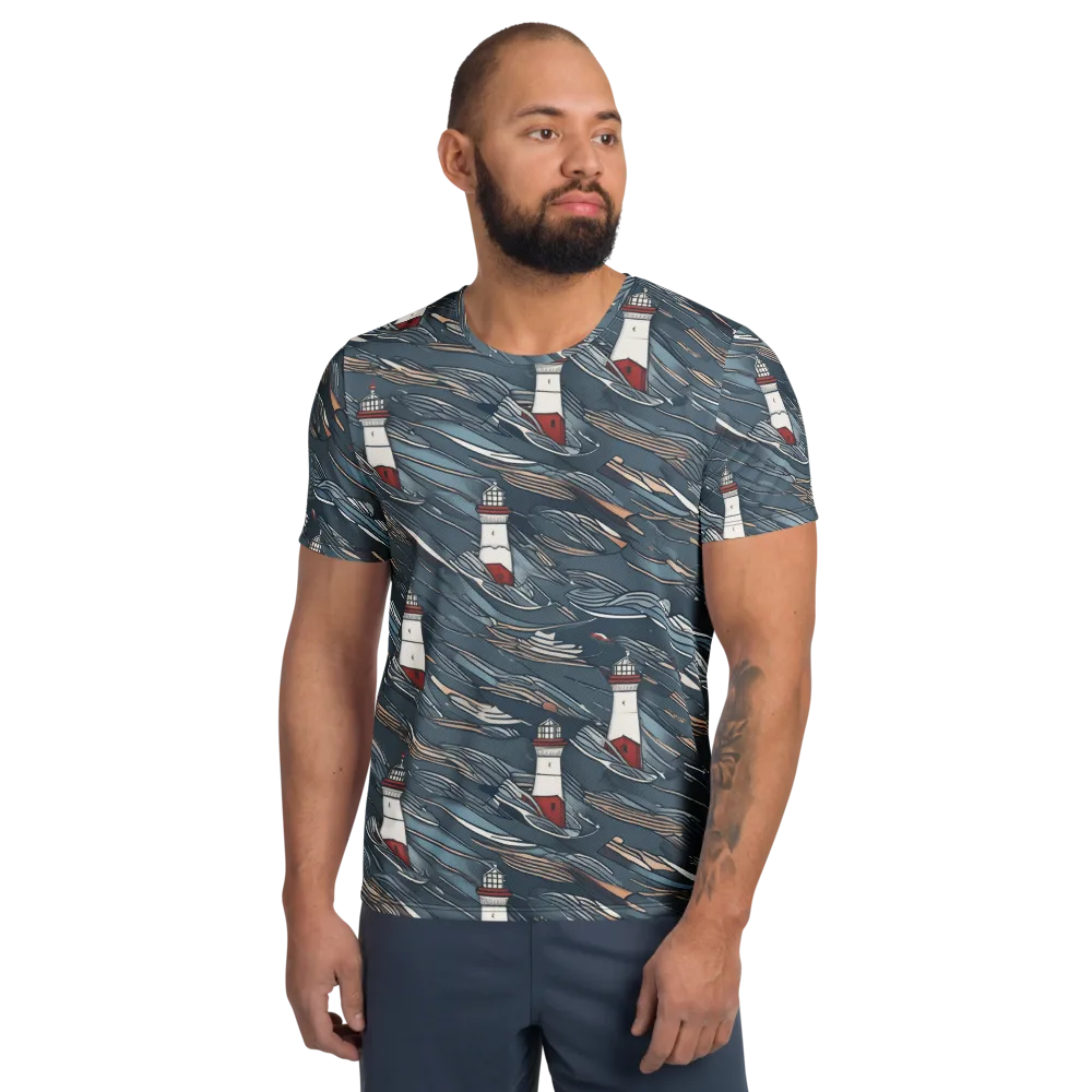 Beacon Current on Men's Athletic T-Shirt — Front