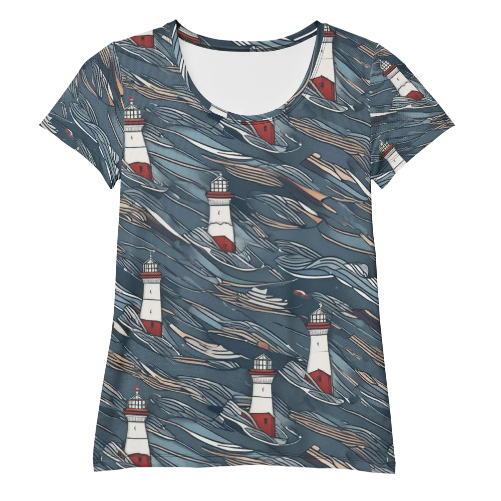Beacon Current on Women's Athletic T-Shirt — Front