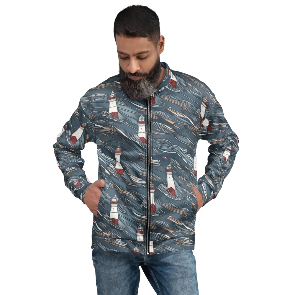 Beacon Current on Bomber Jacket — Front