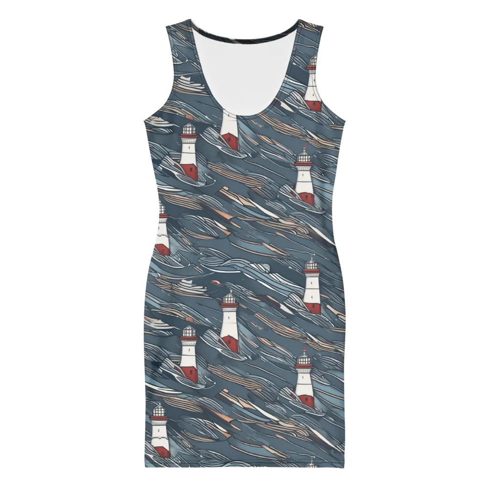 Beacon Current on Bodycon Dress — Front