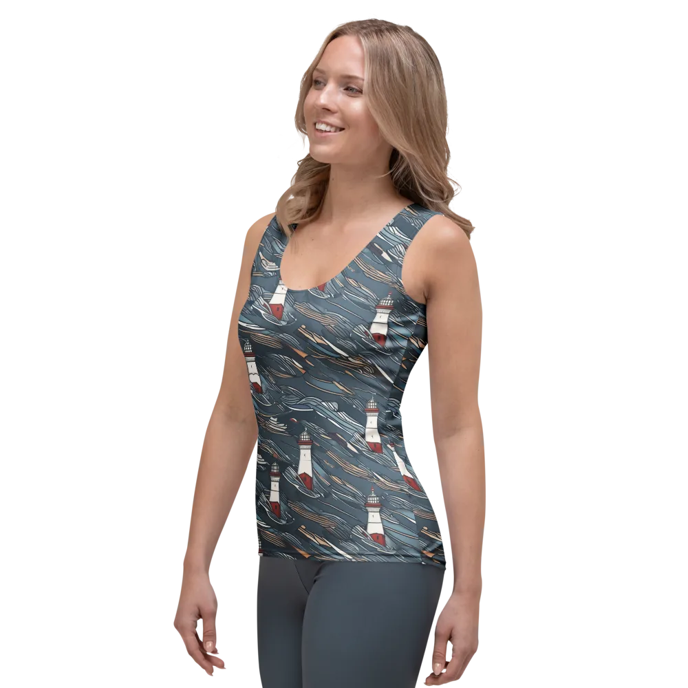 Beacon Current on Women's Tank Top — Left Front