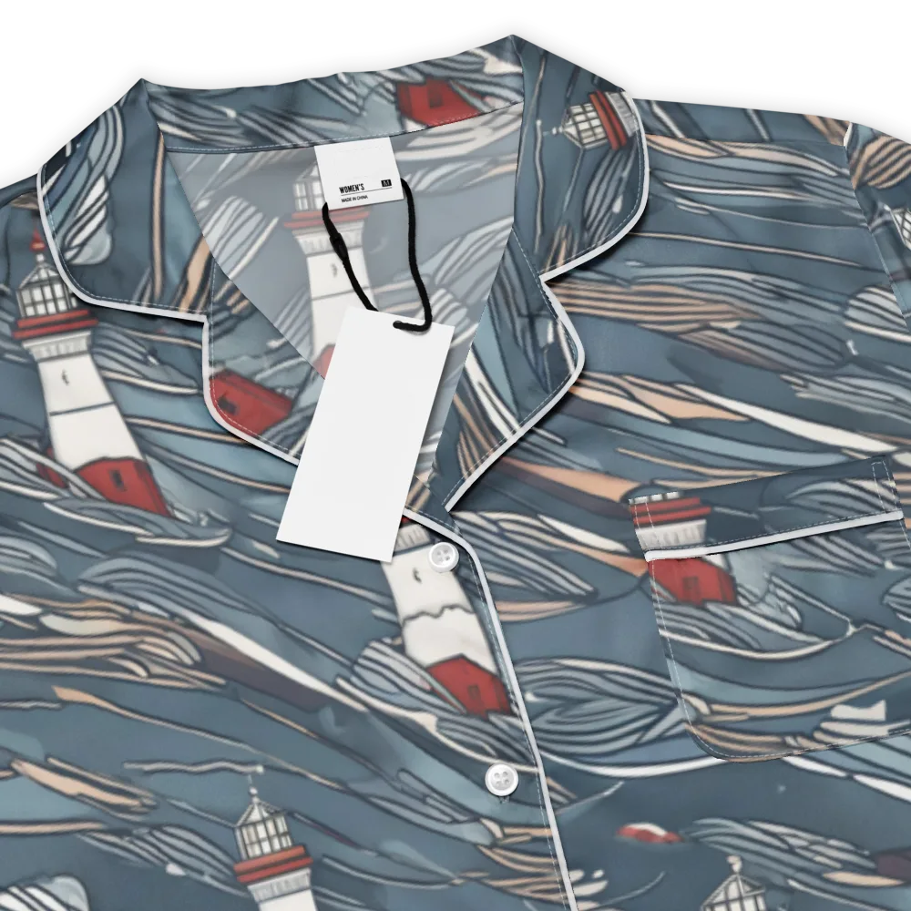 Beacon Current on Women's Short Sleeve Pajama Top — Product details