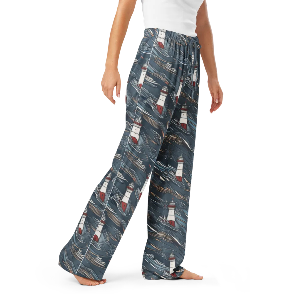 Beacon Current on Women's Pajama Pants — Right Front