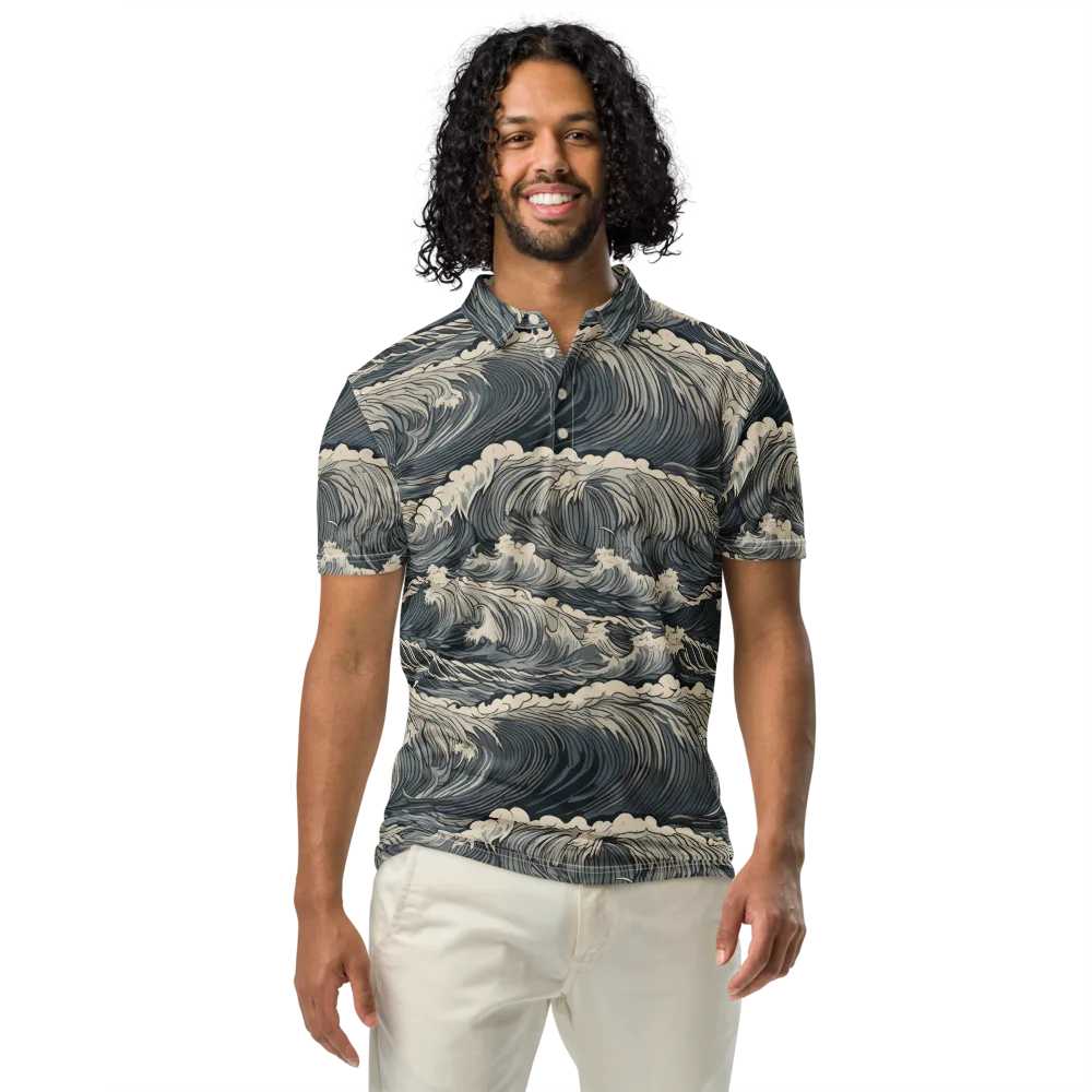 Undertow Sonata on Men's Slim Fit Polo Shirt — Front
