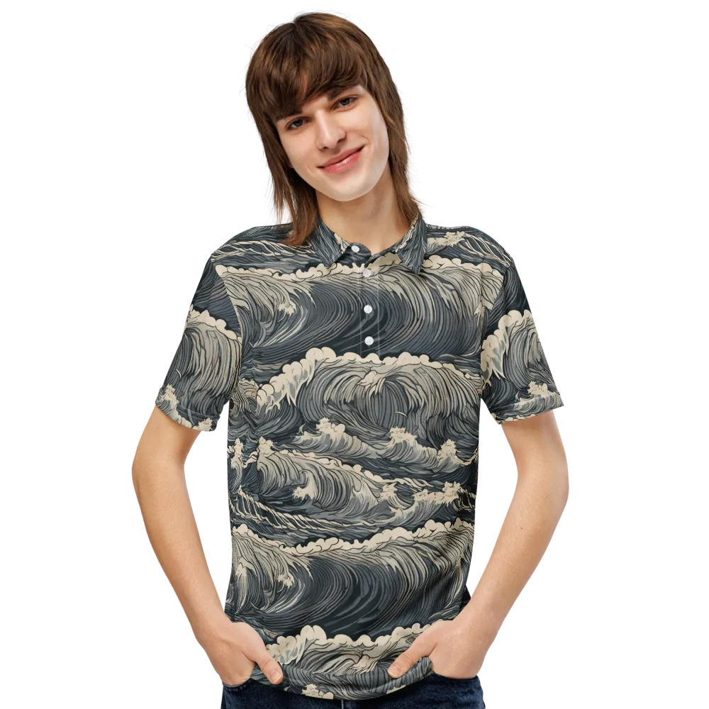 Undertow Sonata on Men's Slim Fit Polo Shirt — Front