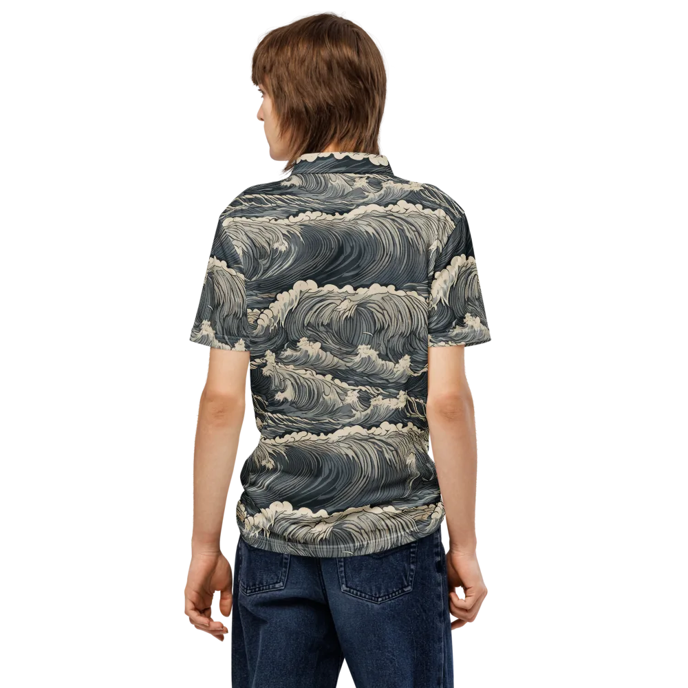 Undertow Sonata on Men's Slim Fit Polo Shirt — Back