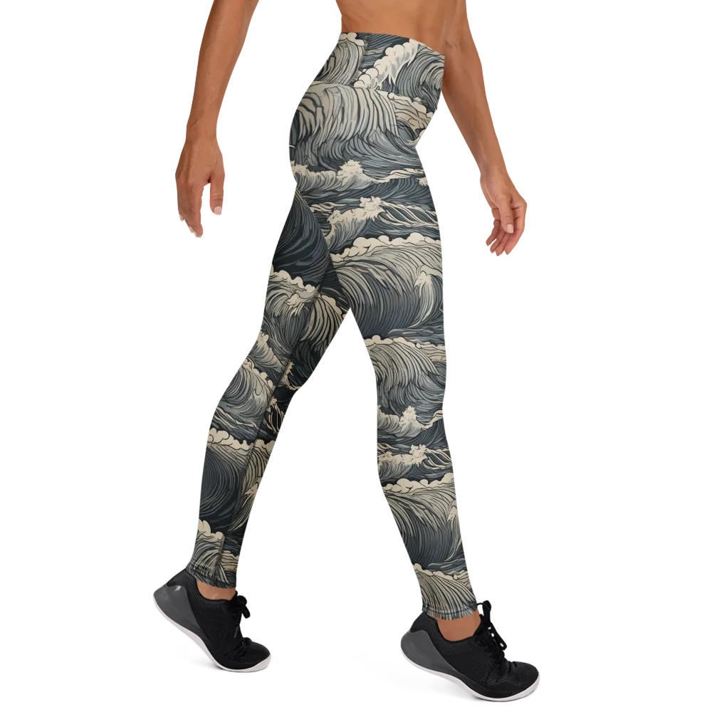 Undertow Sonata on Yoga Leggings — Right