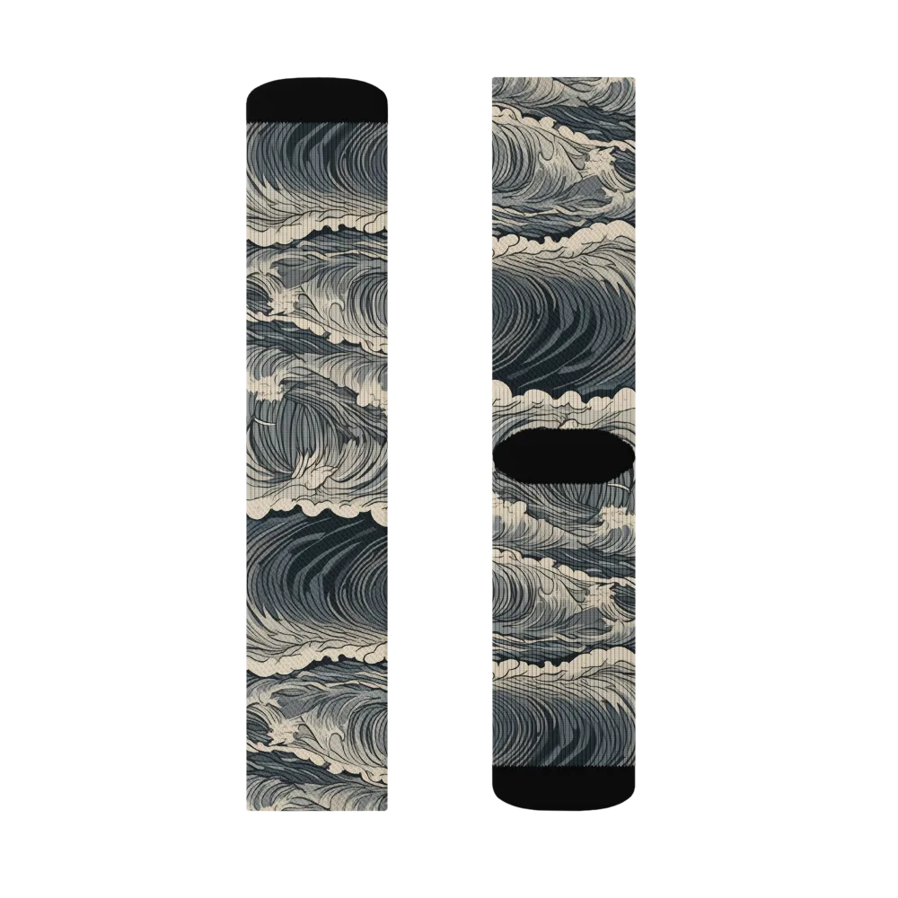 Undertow Sonata on Socks — Right Sock