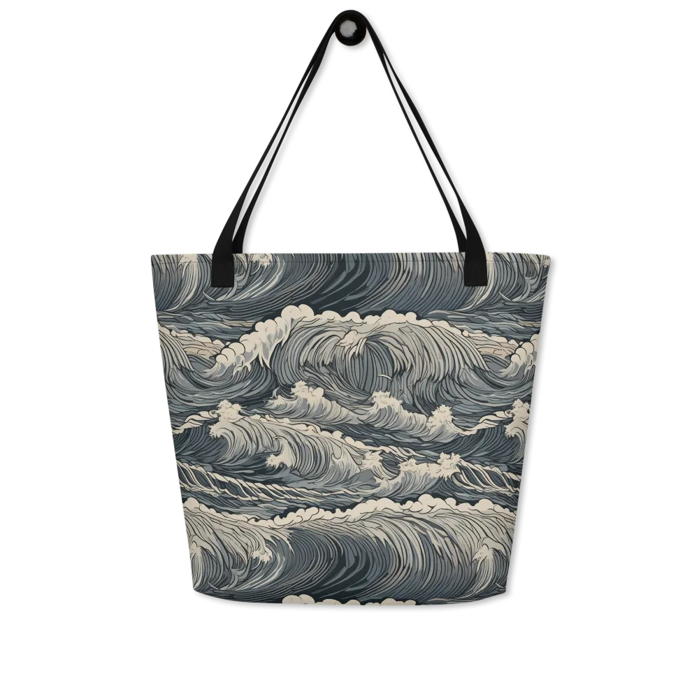 Undertow Sonata on Large Tote Bag W/ Pocket — Front