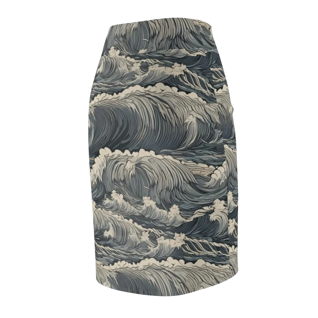 Undertow Sonata on Pencil Skirt — Back Side