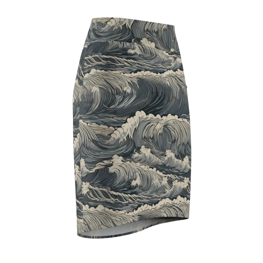Undertow Sonata on Pencil Skirt — Front Side