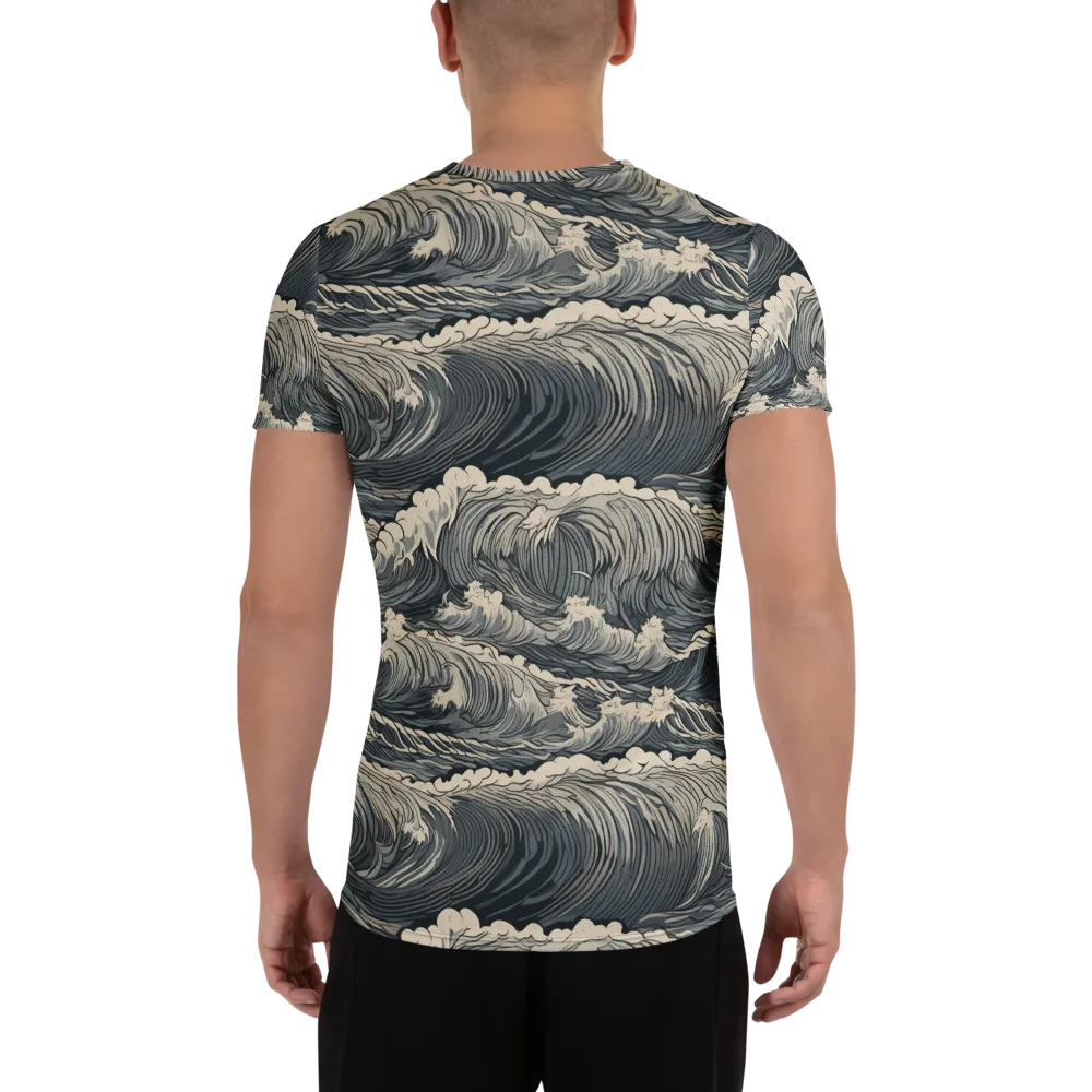 Undertow Sonata on Men's Athletic T-Shirt — Back