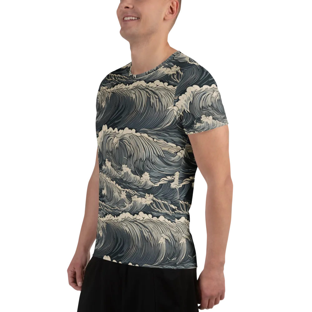Undertow Sonata on Men's Athletic T-Shirt — Left