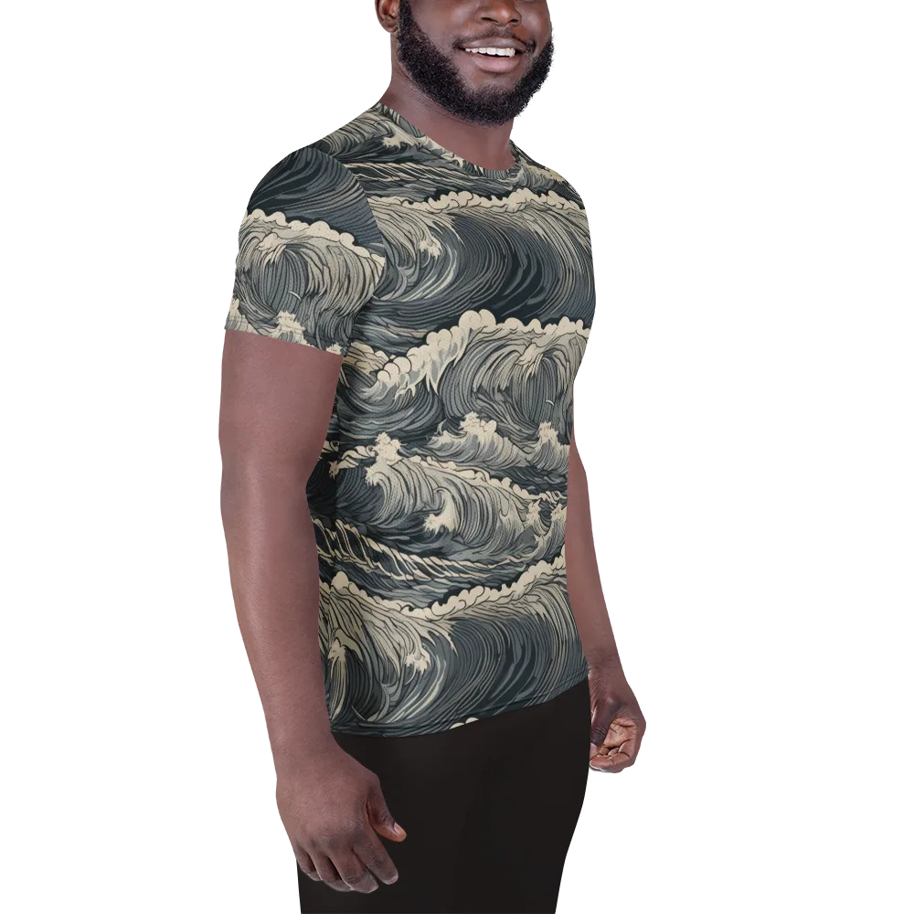 Undertow Sonata on Men's Athletic T-Shirt — Right