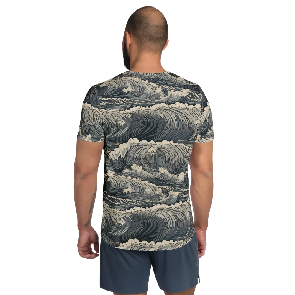 Undertow Sonata on Men's Athletic T-Shirt — Back
