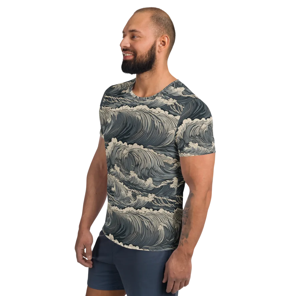 Undertow Sonata on Men's Athletic T-Shirt — Left