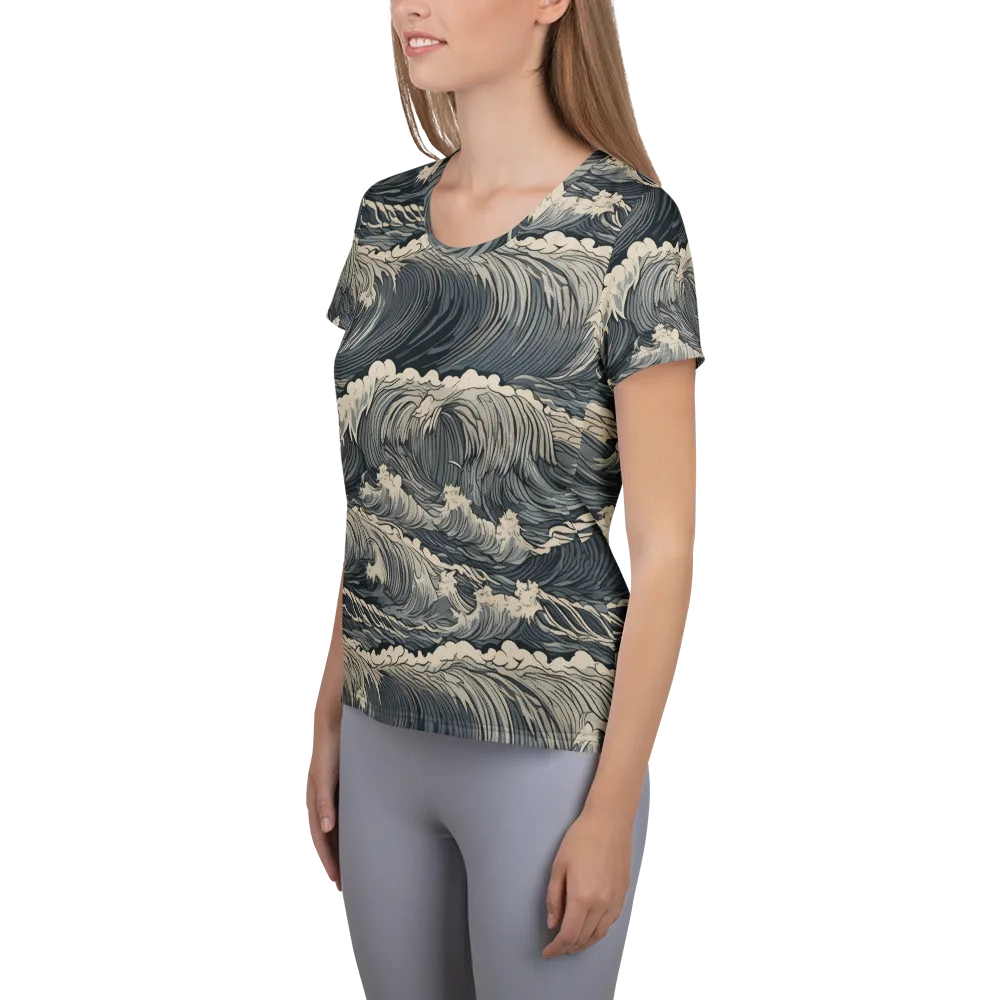 Undertow Sonata on Women's Athletic T-Shirt — Left