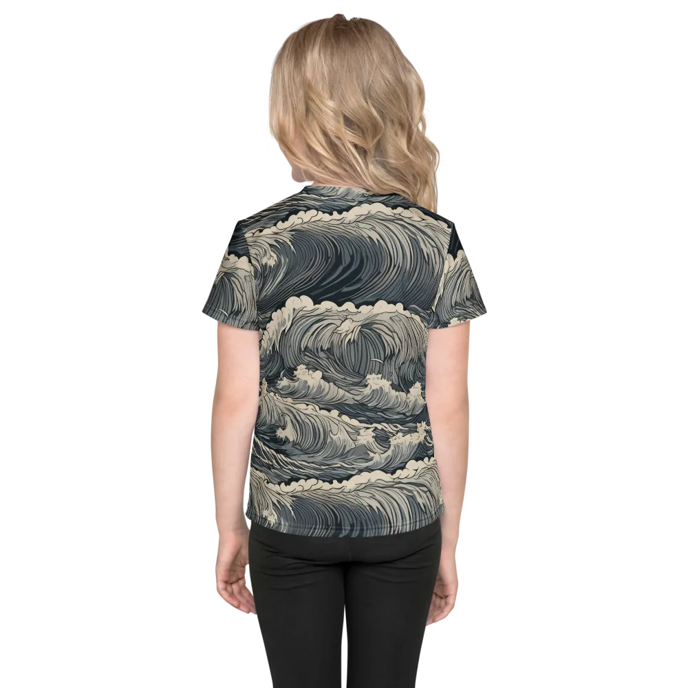 Undertow Sonata on Kids Crew Neck T-Shirt — Back