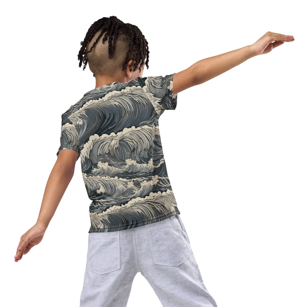 Undertow Sonata on Kids Crew Neck T-Shirt — Back