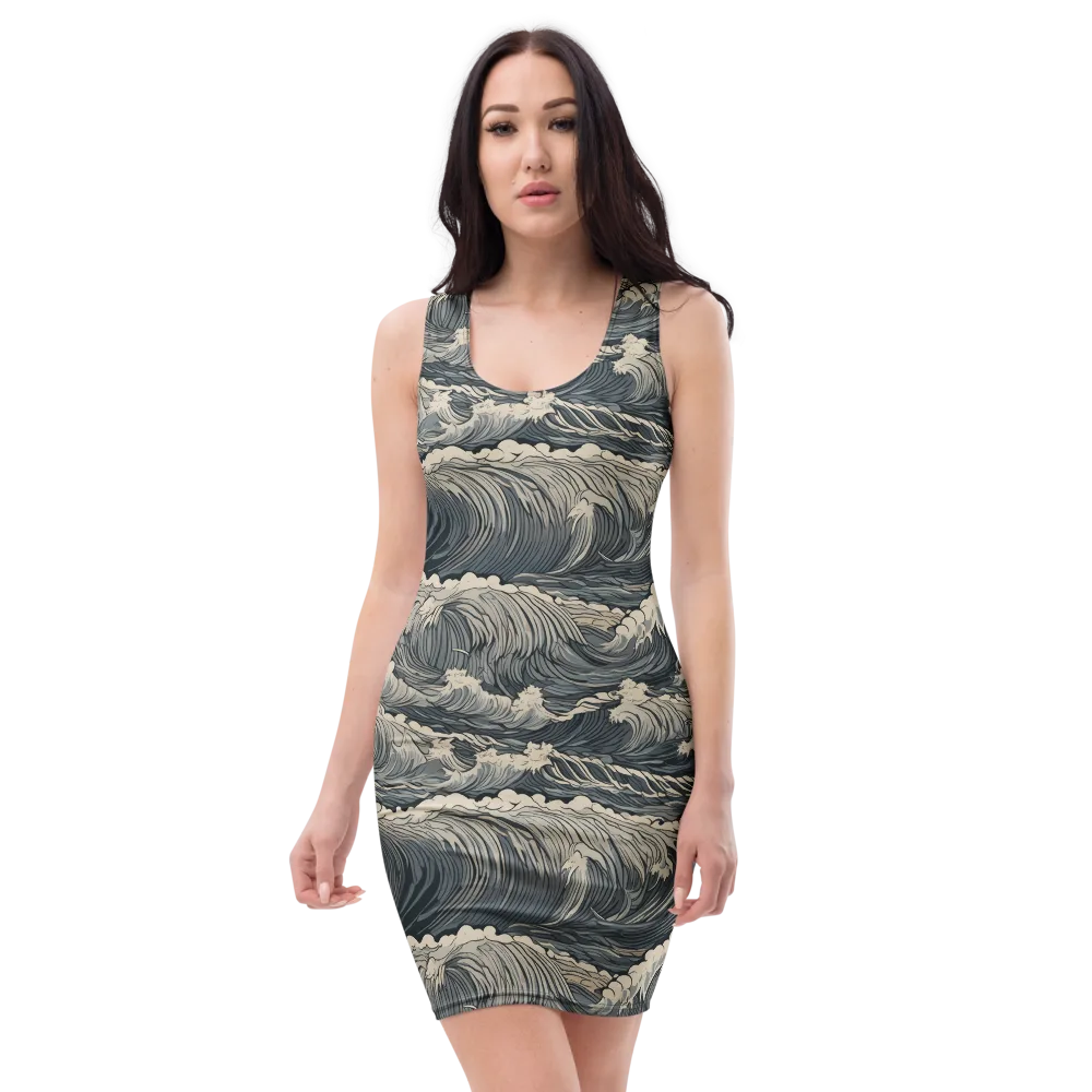 Undertow Sonata on Bodycon Dress — Front