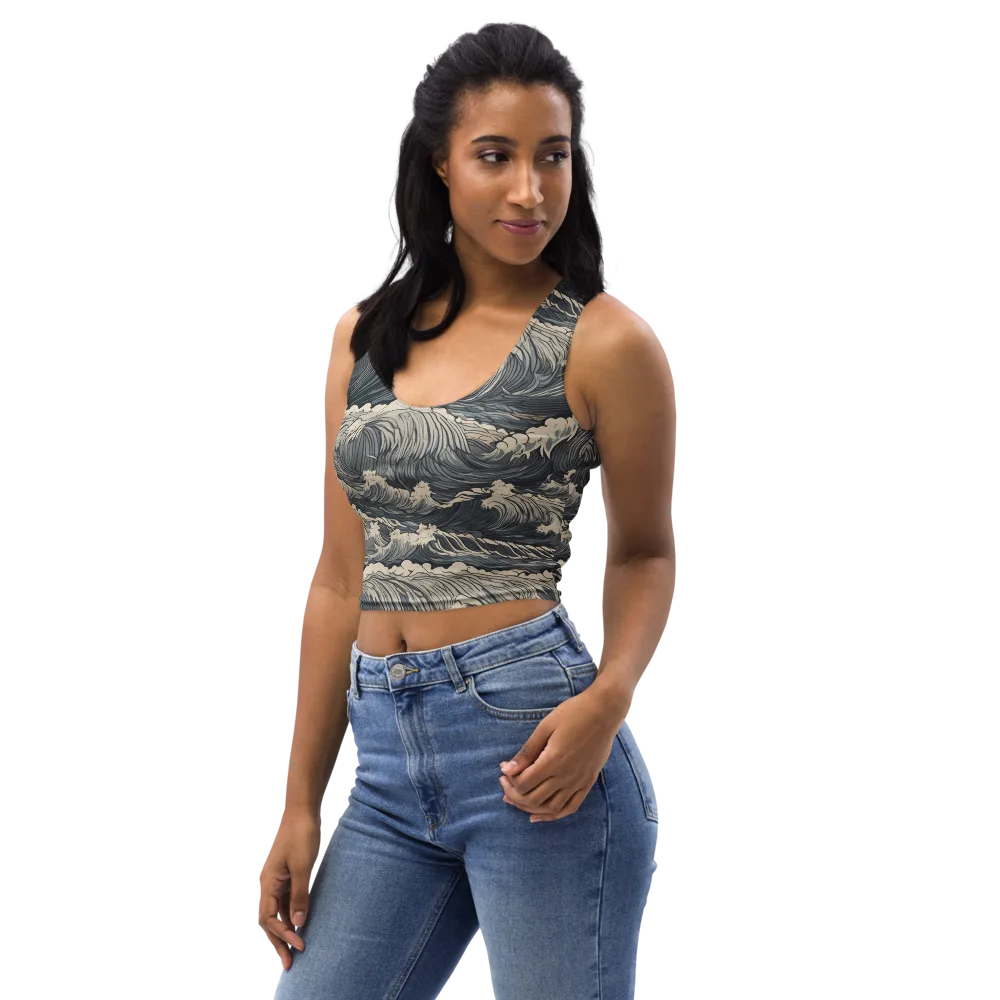 Undertow Sonata on Crop Top — Left Front