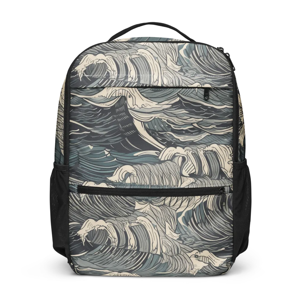 Moonlit Breakers on Utility Backpack — Front