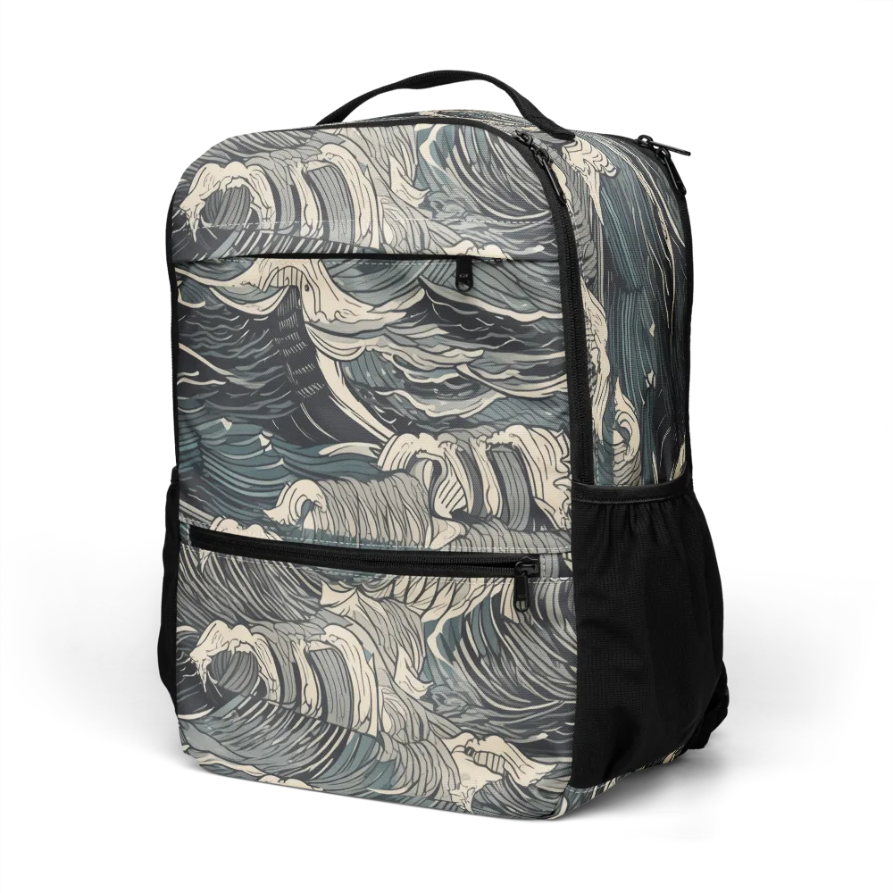 Moonlit Breakers on Utility Backpack — Left Front