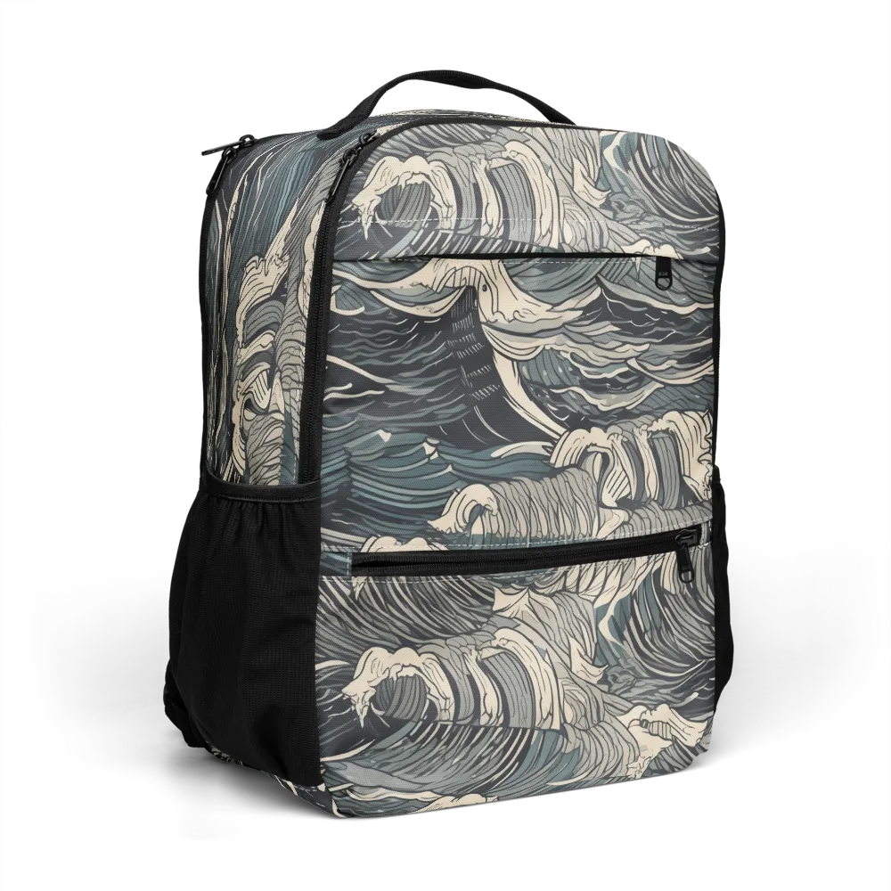 Moonlit Breakers on Utility Backpack — Right Front