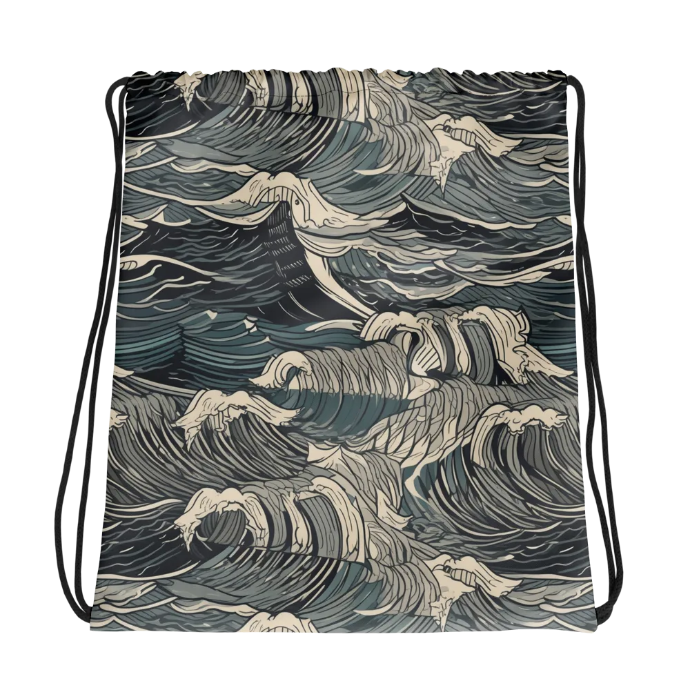Moonlit Breakers on Drawstring Bag — Photo