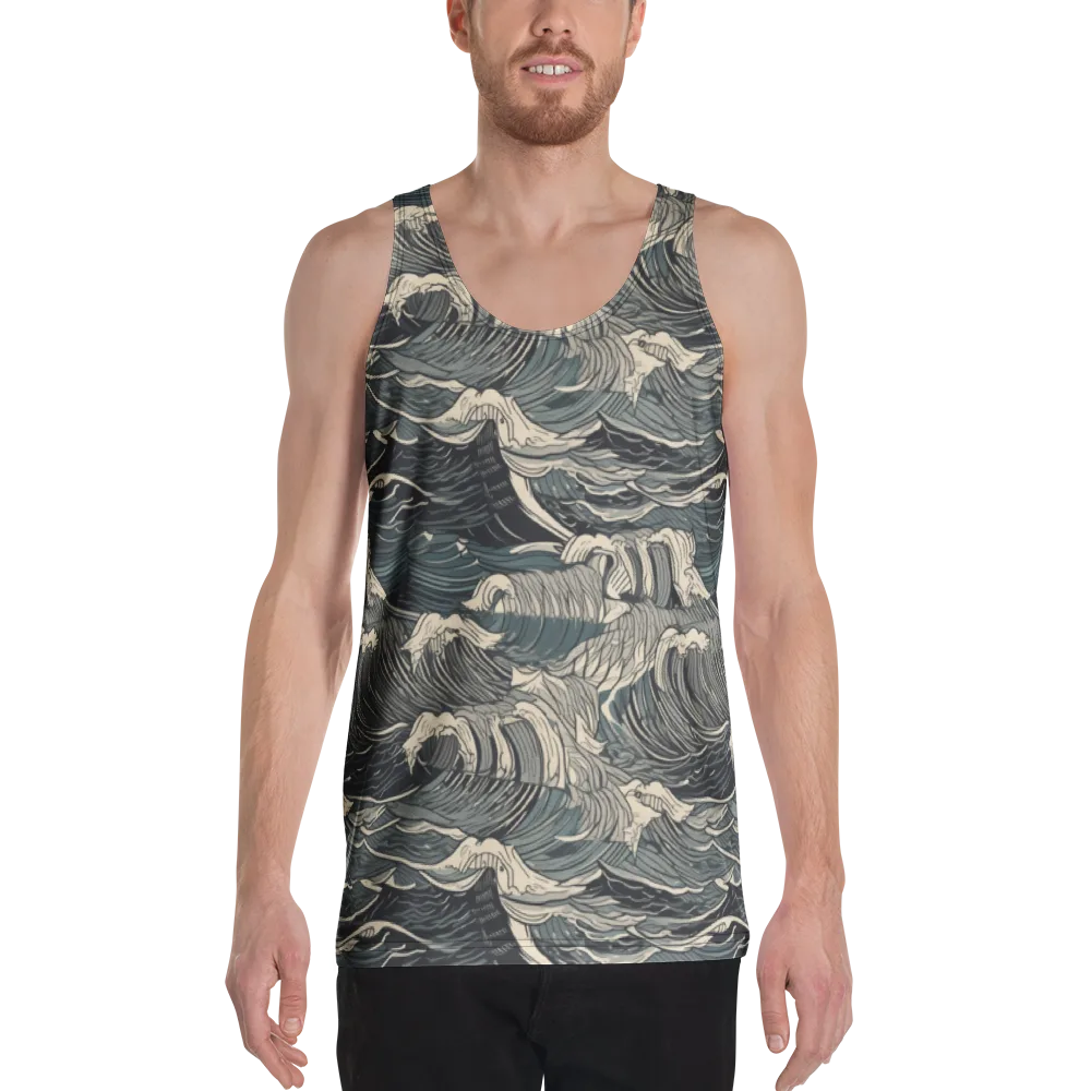 Moonlit Breakers on Men's Tank Top — Front