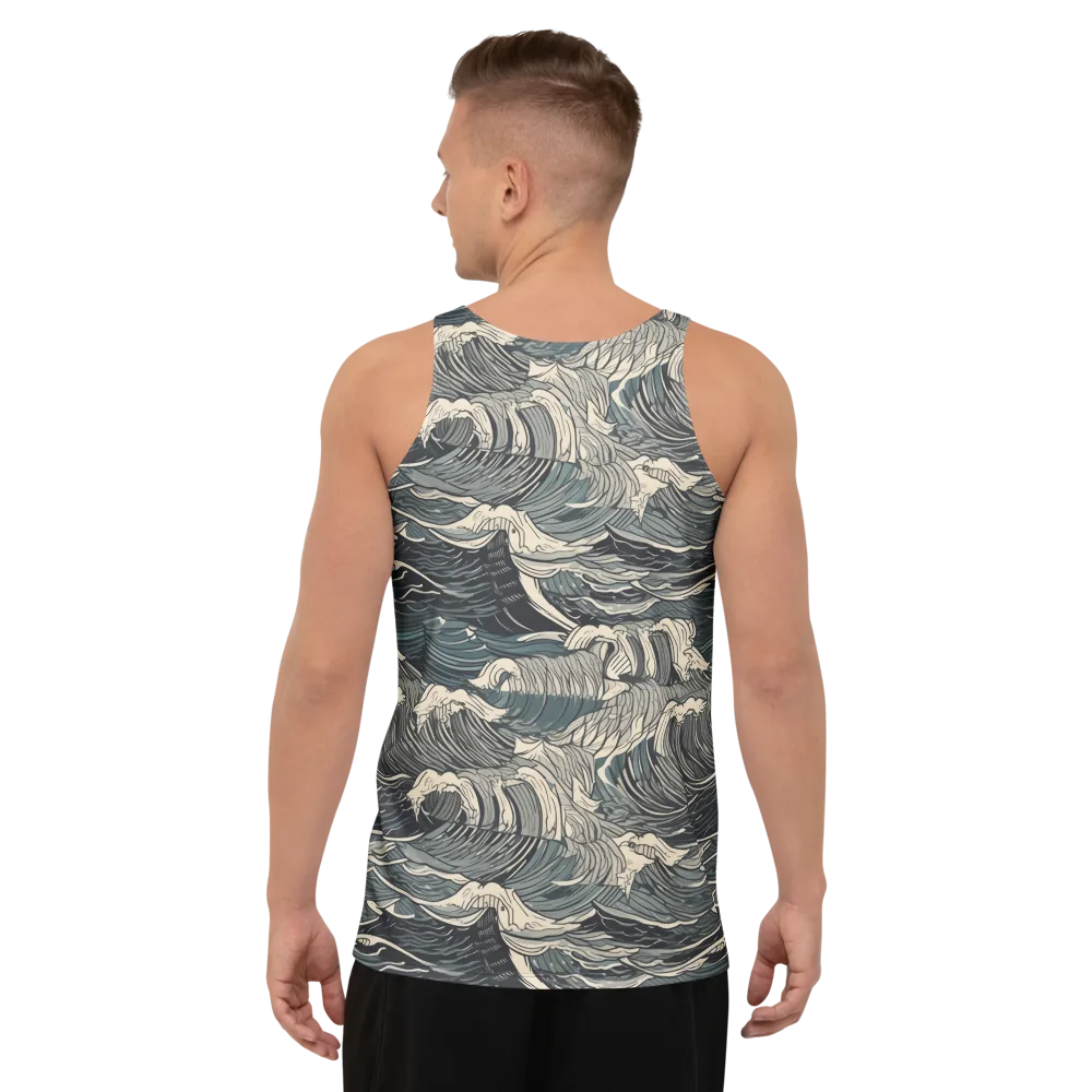 Moonlit Breakers on Men's Tank Top — Back