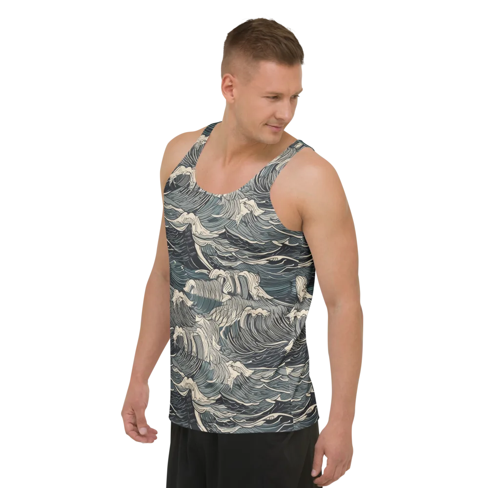 Moonlit Breakers on Men's Tank Top — Left Front