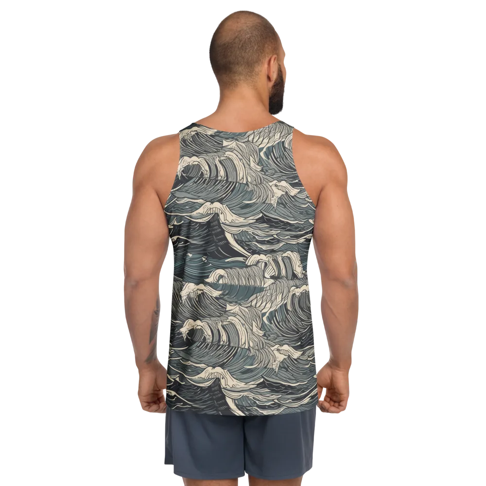 Moonlit Breakers on Men's Tank Top — Back