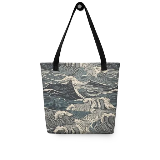 Moonlit Breakers on a Tote Bag